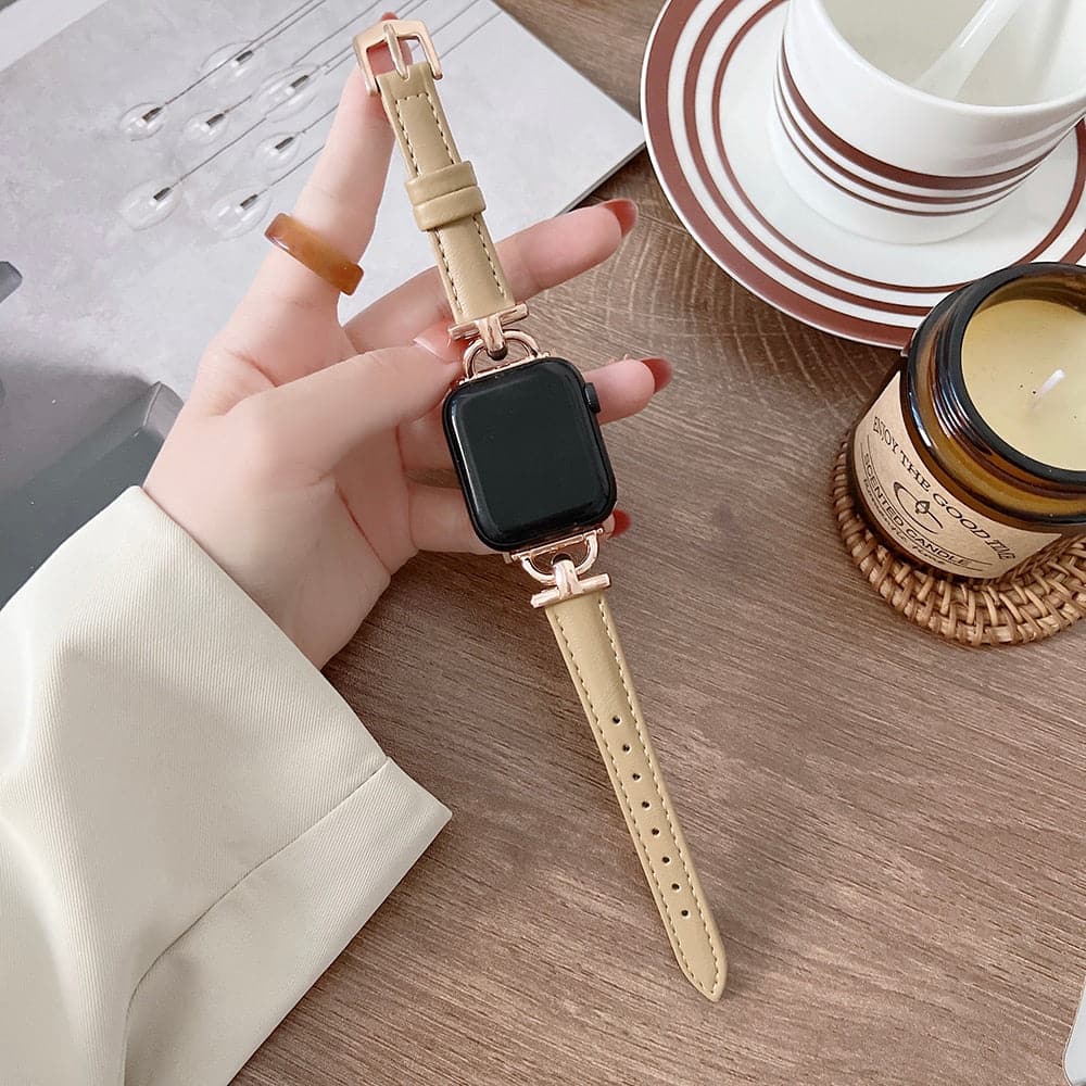 Luxury Leather Apple Watch Strap - Premium Feel | Sophistication