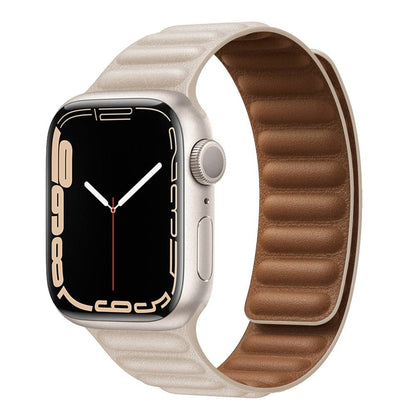 Apple Watch Leather Strap - Magnetic Closure | Elegant Style