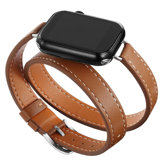 Apple Watch Leather Strap - Double Tour, PU Leather | Elegant Style