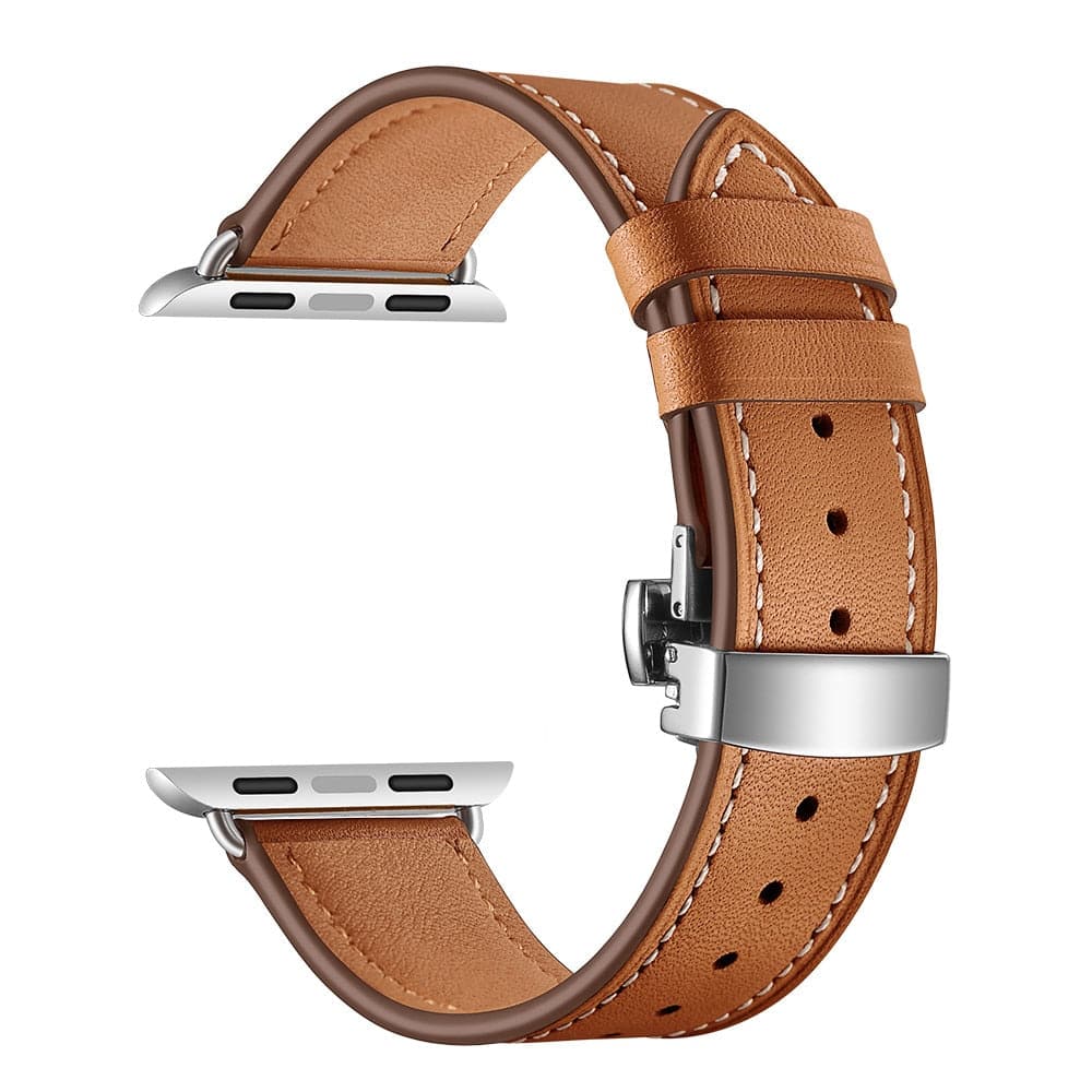 Leather Apple Watch Strap - Butterfly Clasp | Style