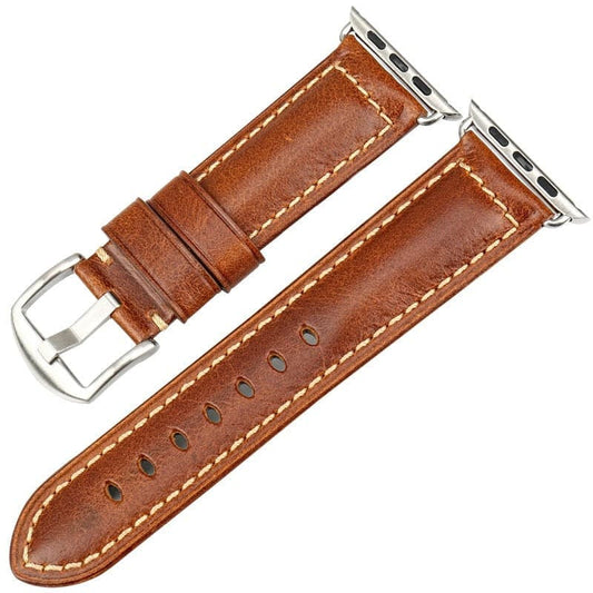 Vintage Leather Apple Watch Strap - Handcrafted | Elegant