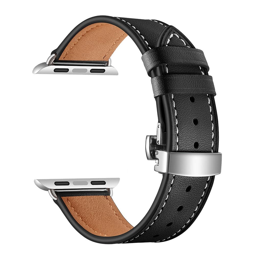 Leather Apple Watch Strap - Butterfly Clasp | Style