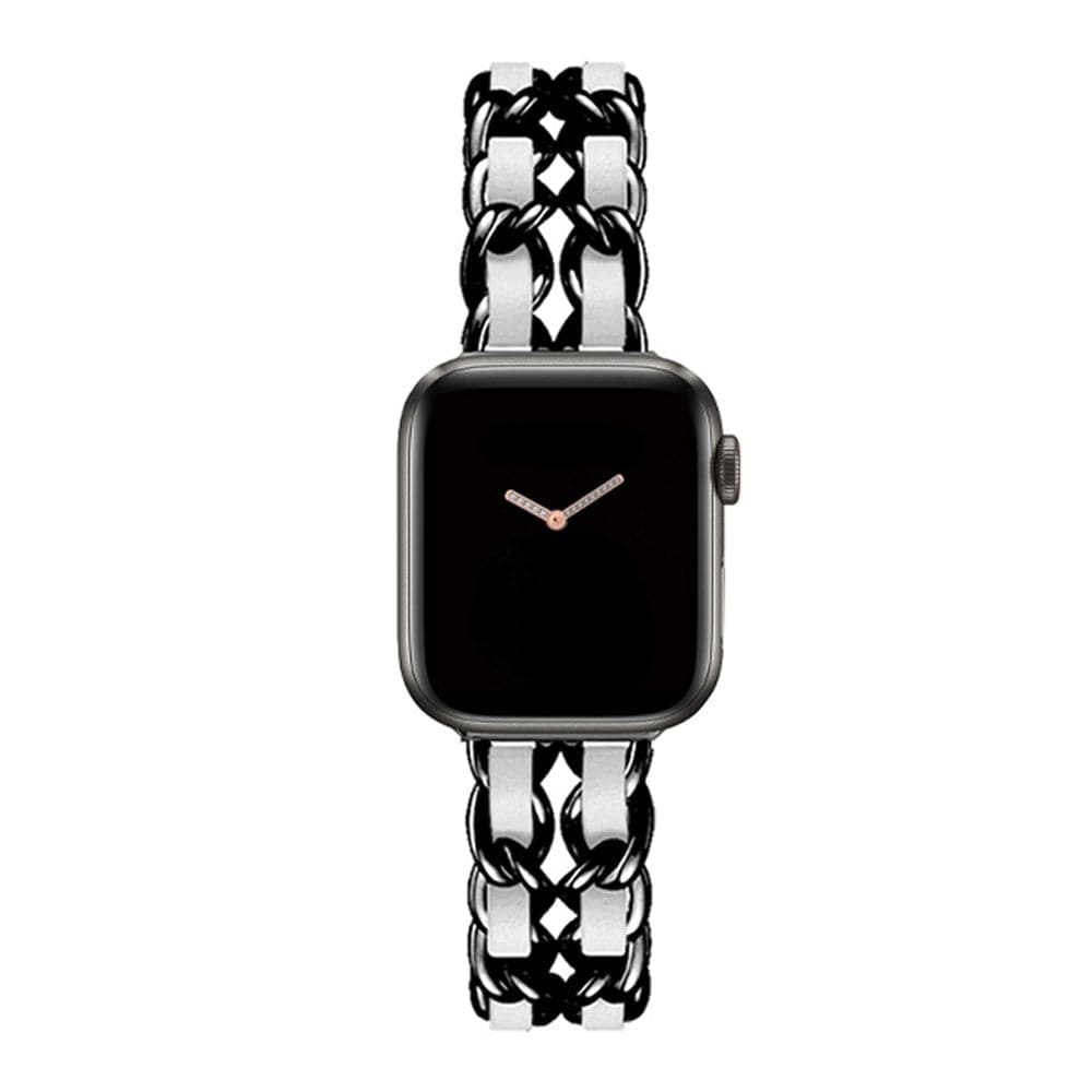 Luxury Apple Watch Strap - Leather Steel | Elegant