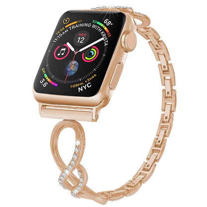 Diamond Apple Watch Band - Stainless Steel | Luxury