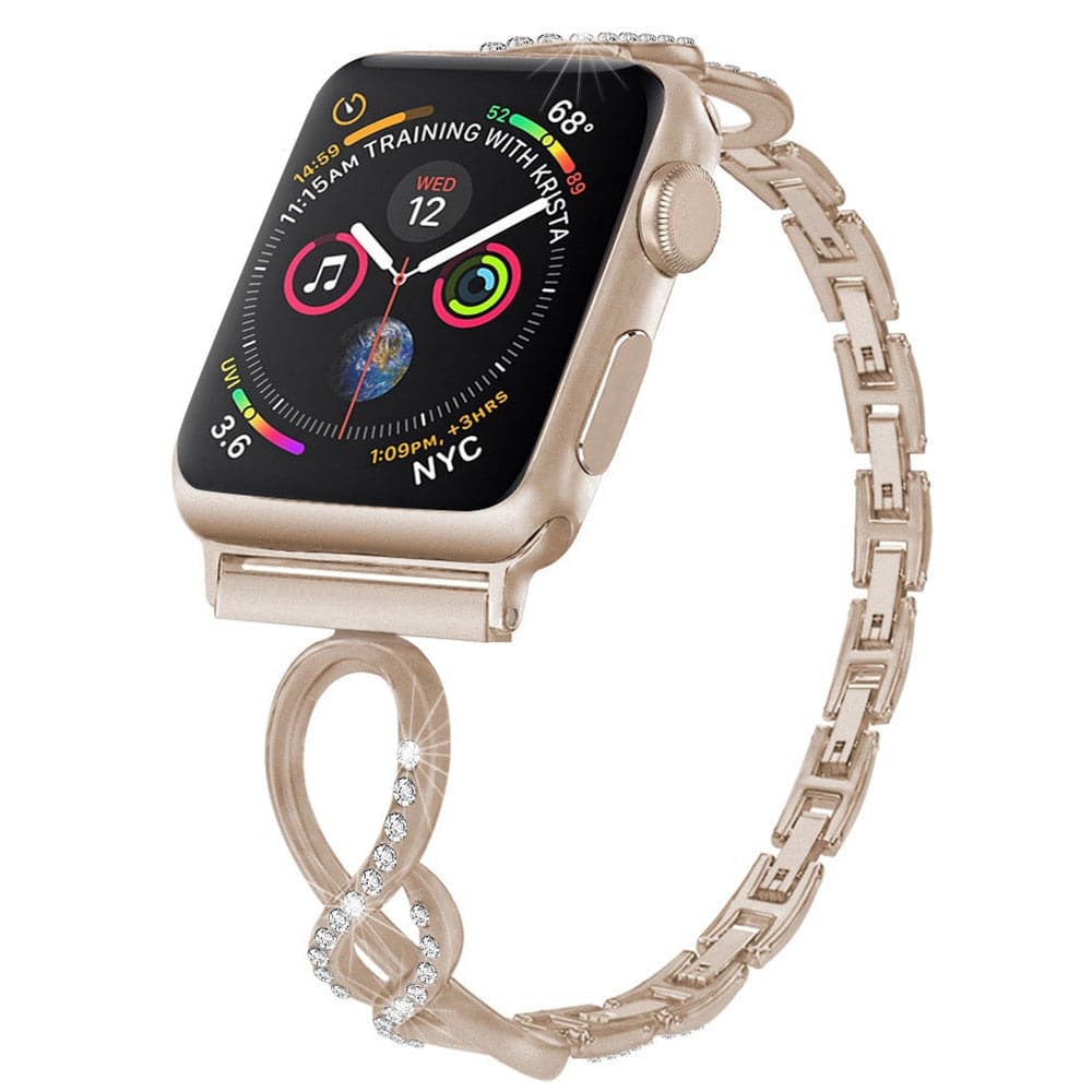 Diamond Apple Watch Band - Stainless Steel | Luxury