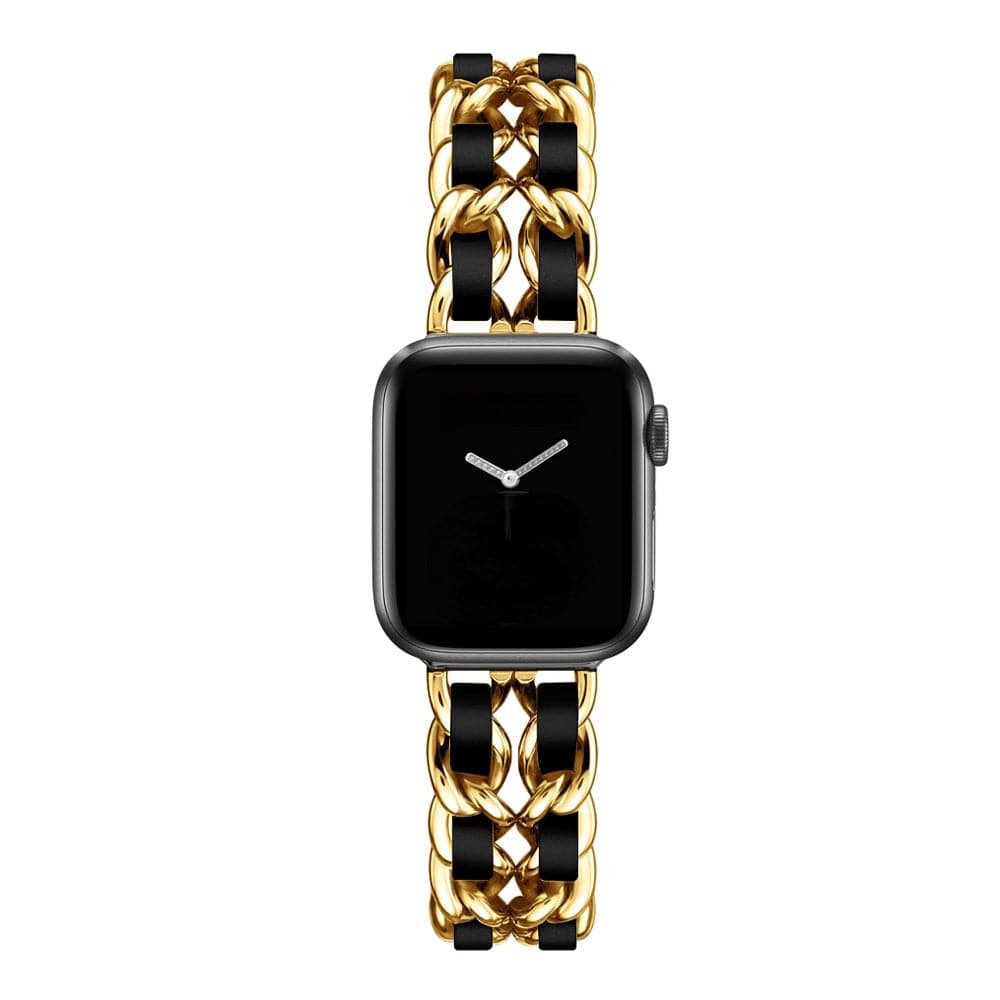 Luxury Apple Watch Strap - Leather Steel | Elegant