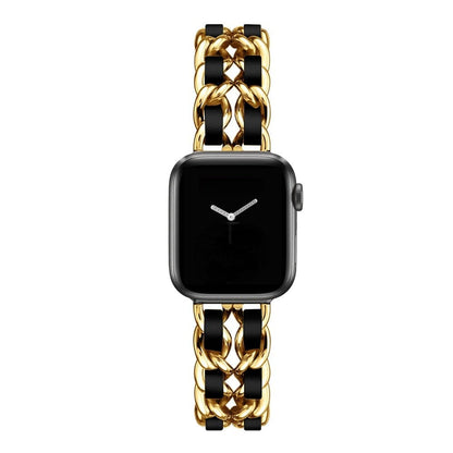 Luxury Apple Watch Strap - Leather Steel | Elegant