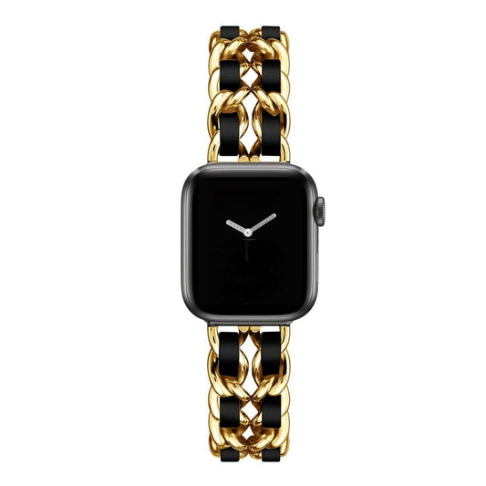 Luxury Apple Watch Strap - Leather Steel | Elegant