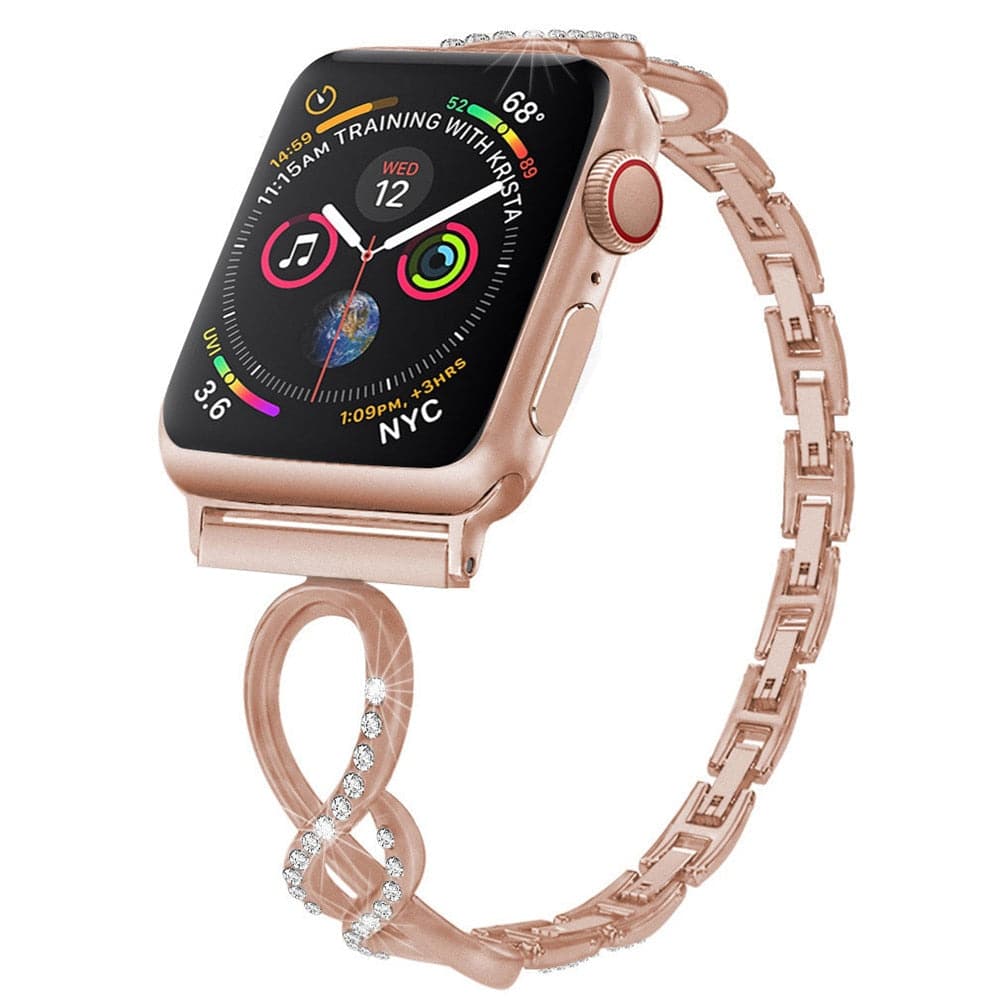 Diamond Apple Watch Band - Stainless Steel | Luxury