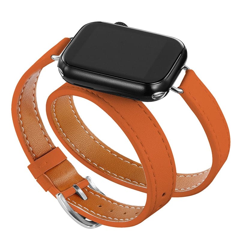 Apple Watch Leather Strap - Double Tour, PU Leather | Elegant Style