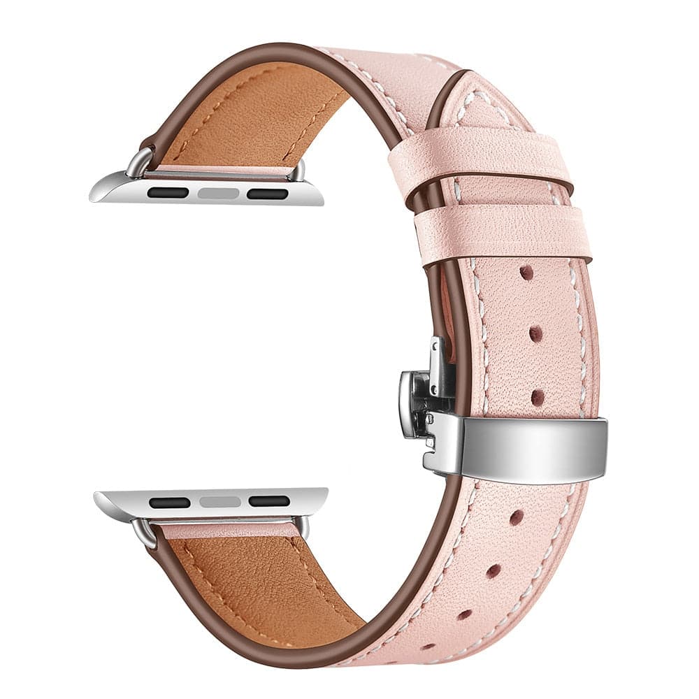 Leather Apple Watch Strap - Butterfly Clasp | Style