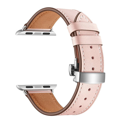 Leather Apple Watch Strap - Butterfly Clasp | Style