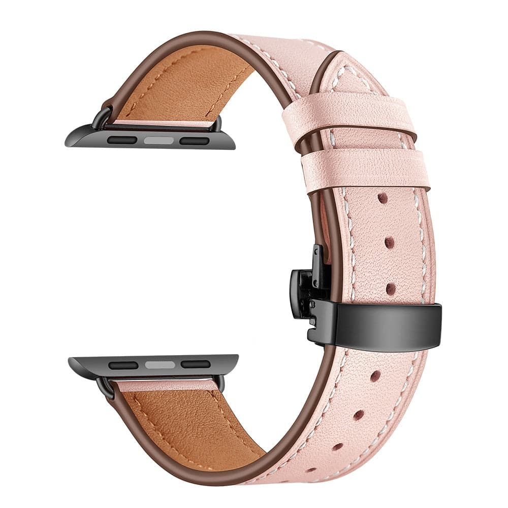 Leather Apple Watch Strap - Butterfly Clasp | Style