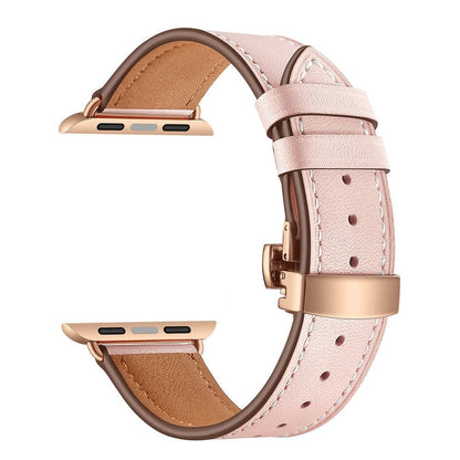 Leather Apple Watch Strap - Butterfly Clasp | Style