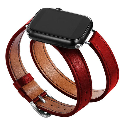 Apple Watch Leather Strap - Double Tour, PU Leather | Elegant Style