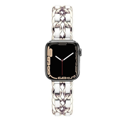 Luxury Apple Watch Strap - Leather Steel | Elegant