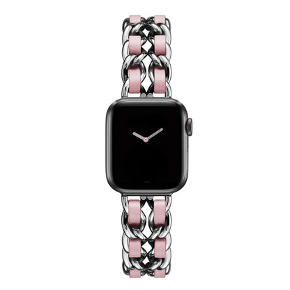Luxury Apple Watch Strap - Leather Steel | Elegant