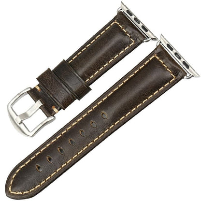 Vintage Leather Apple Watch Strap - Handcrafted | Elegant