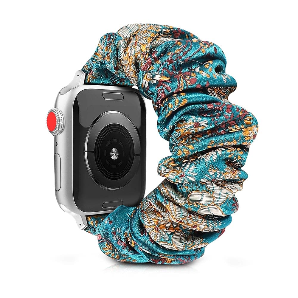 Floral Fabric Apple Watch Band - Soft Scrunchie | Style