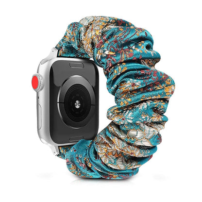 Floral Fabric Apple Watch Band - Soft Scrunchie | Style