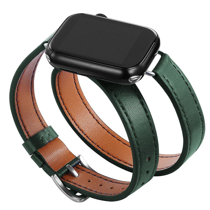 Apple Watch Leather Strap - Double Tour, PU Leather | Elegant Style