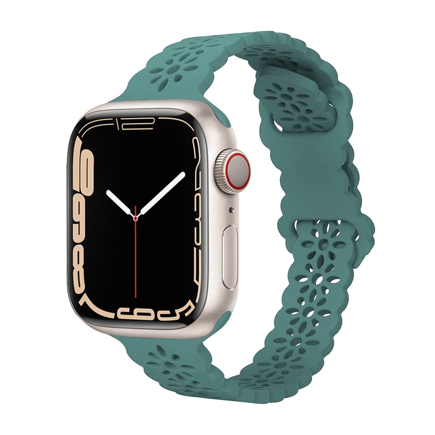 Sculpted Silicone Apple Watch Strap - Aired, Water-Resistant | Comfort
