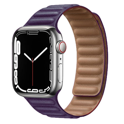 Leather Magnetic Loop Apple Watch Strap - Premium PU | Elegant