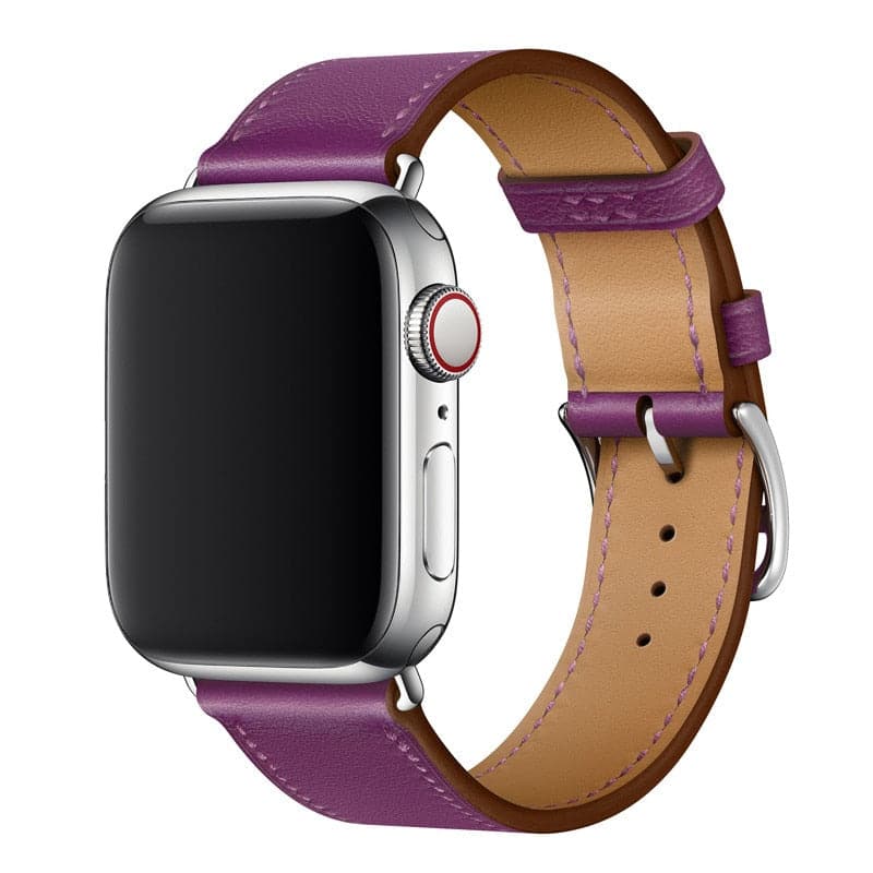 Red Leather Apple Watch Strap - Premium Leather | Style