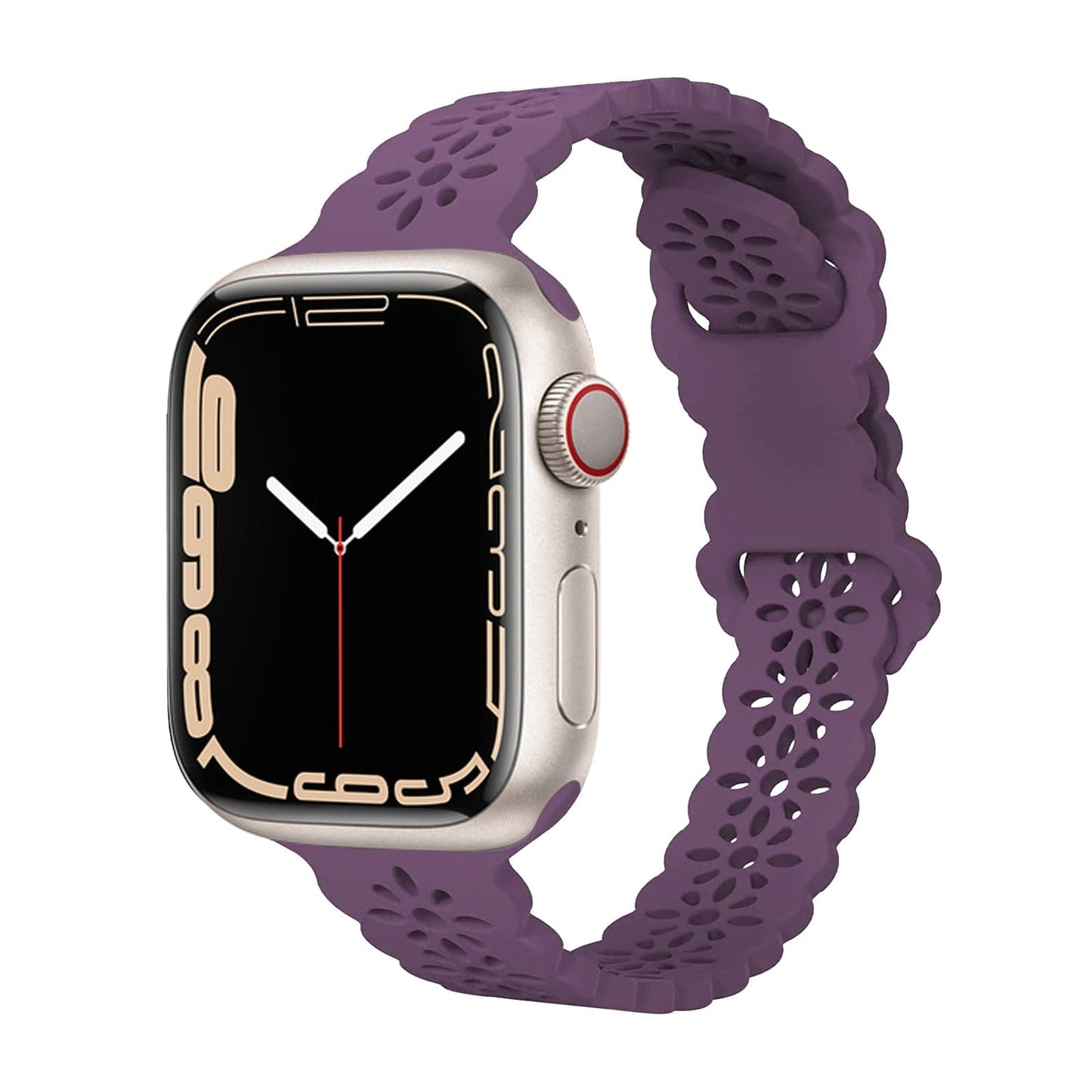 Sculpted Silicone Apple Watch Strap - Aired, Water-Resistant | Comfort