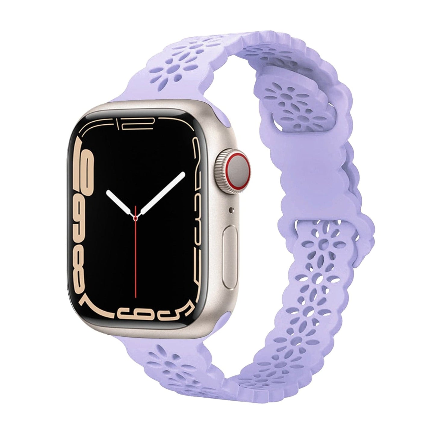 Sculpted Silicone Apple Watch Strap - Aired, Water-Resistant | Comfort