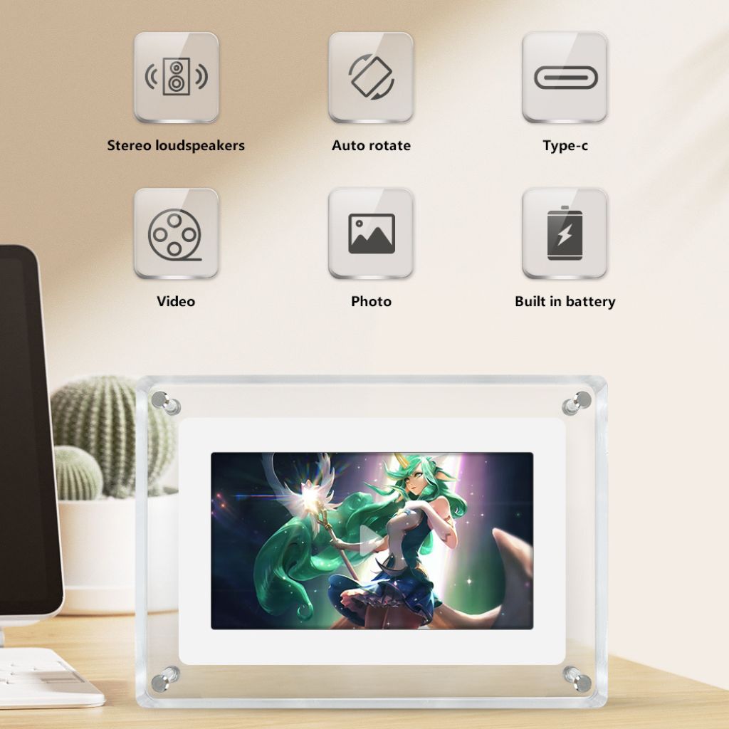 Digital Photo Frame - Acrylic HD | Cherished Memories