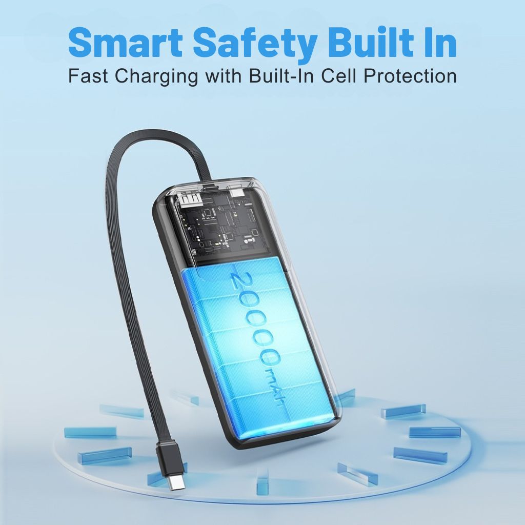 65W Laptop Power Bank - PD Fast Charging, 20000mAh | Portable
