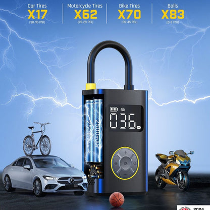Portable Tire Inflator - 150 PSI, Auto Shut-Off | Road Confidence