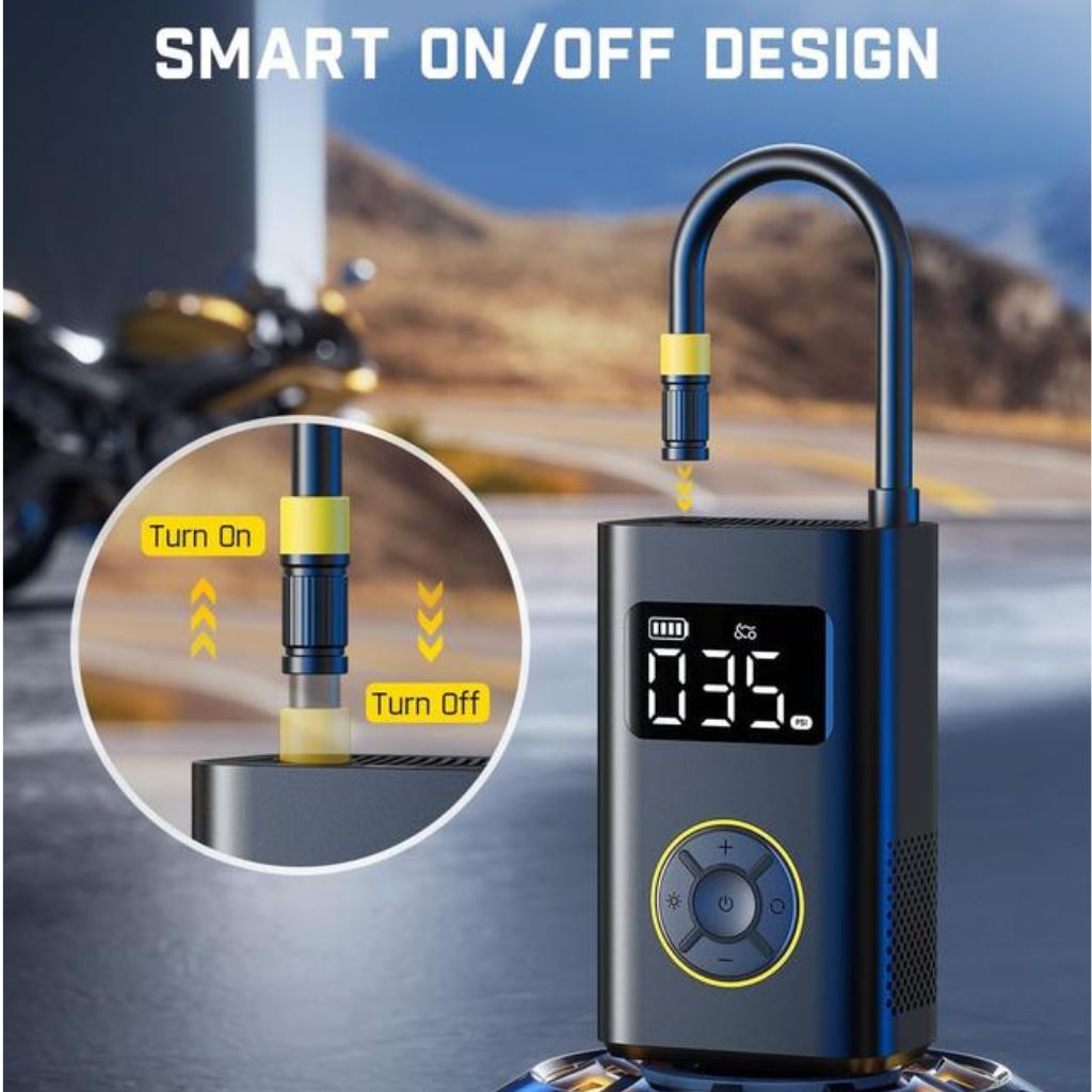 Portable Tire Inflator - 150 PSI, LED | Roadside Safety
