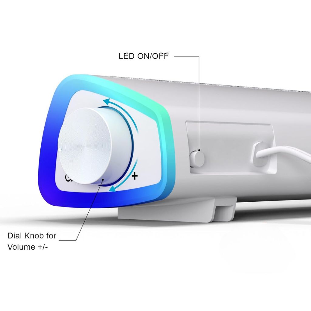 Gaming Soundbar - LED, USB | Immersive Sound