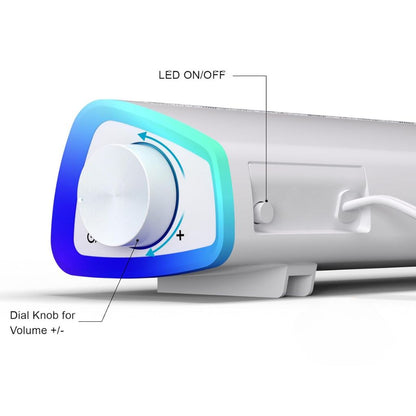 Gaming Soundbar - LED, USB | Immersive Sound