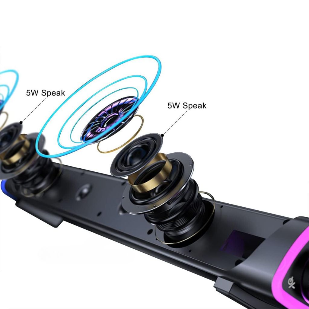 Gaming Soundbar - LED, USB | Immersive Sound