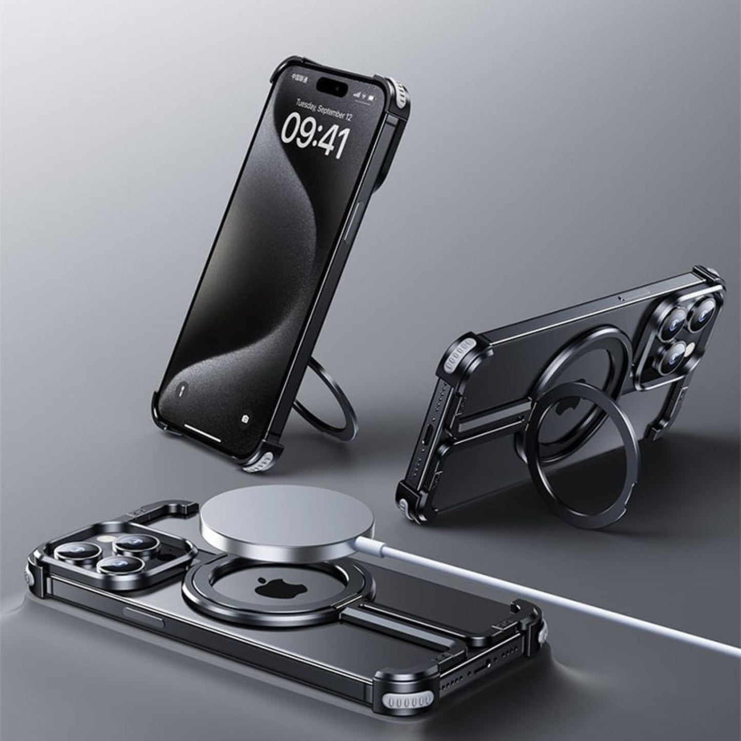 iPhone 15 Pro Max Case - Magnetic, Slim Black | Protection