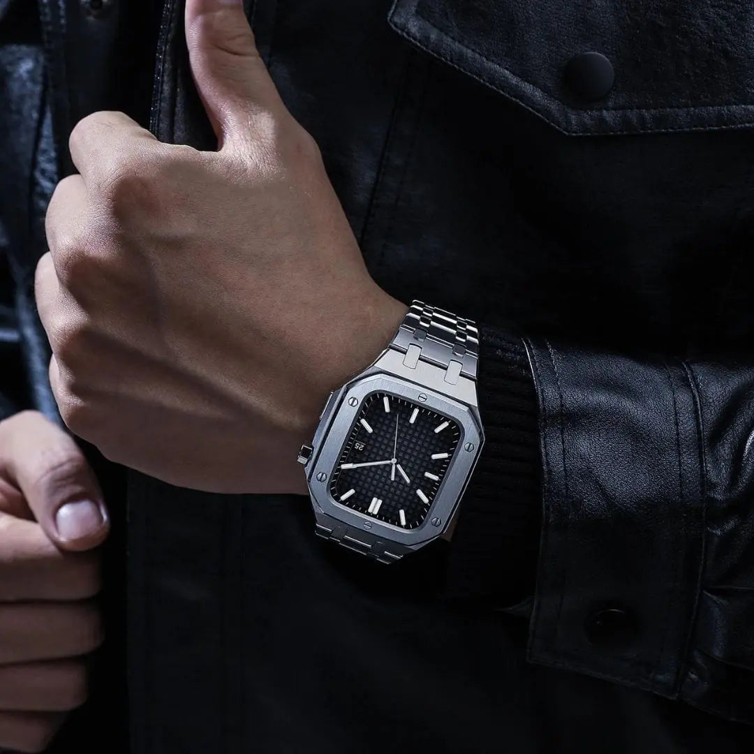 Silver Apple Watch Case - Stainless Steel 45mm | Style