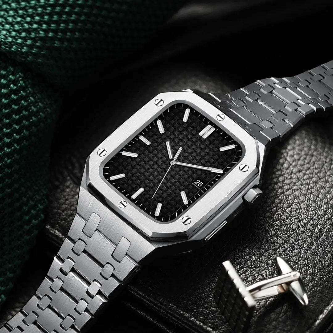 Silver Apple Watch Case - Stainless Steel 45mm | Style