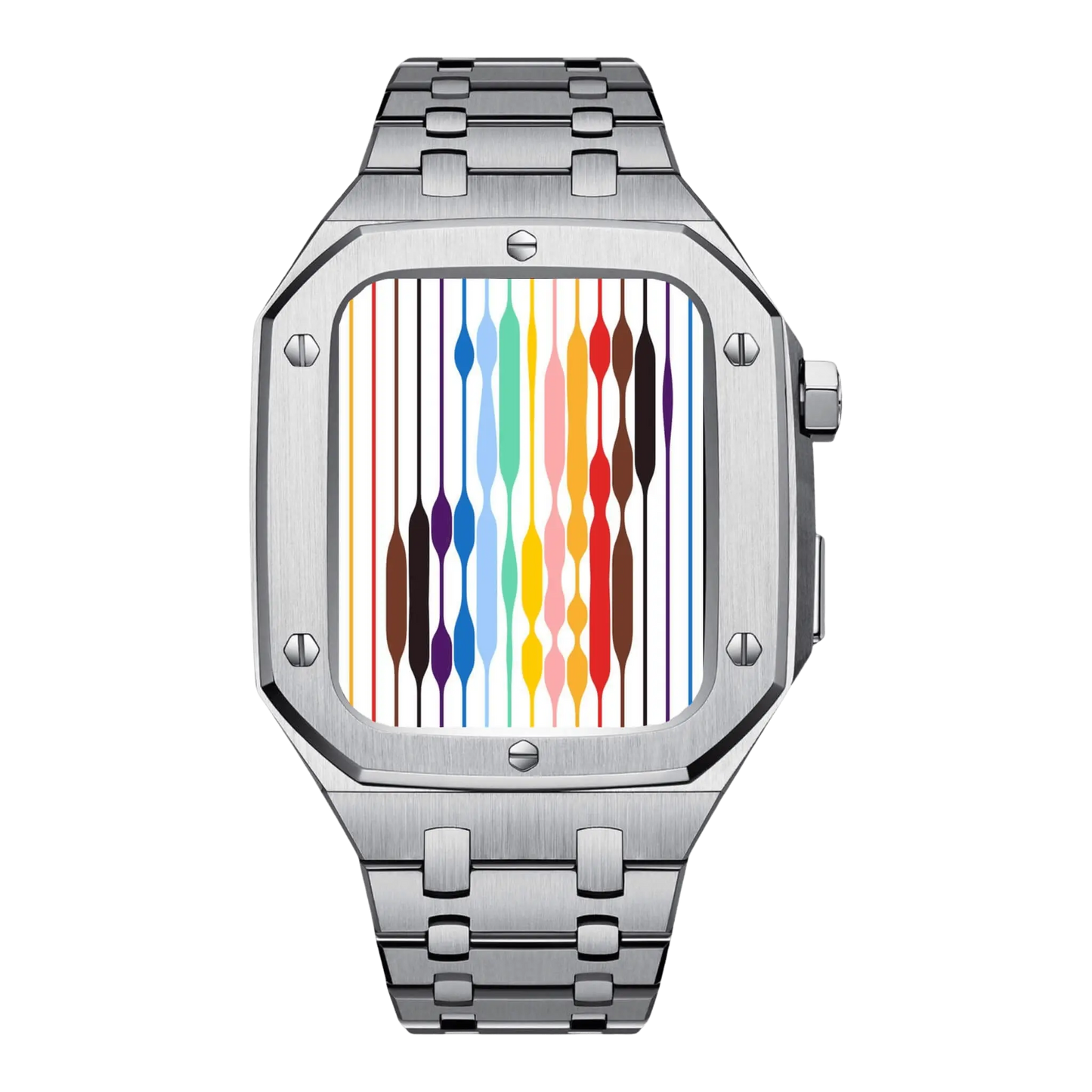 Silver Apple Watch Case - Stainless Steel 45mm | Style