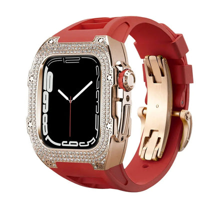 Luxury Apple Watch Case - Titanium Rose | Elegant