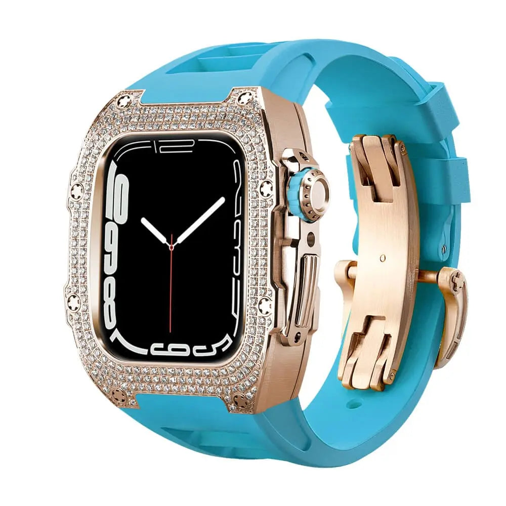 Luxury Apple Watch Case - Titanium Rose | Elegant