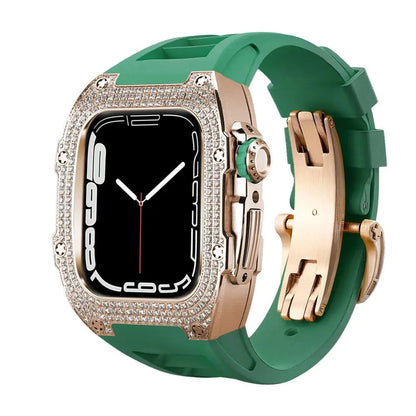 Luxury Apple Watch Case - Titanium Rose | Elegant