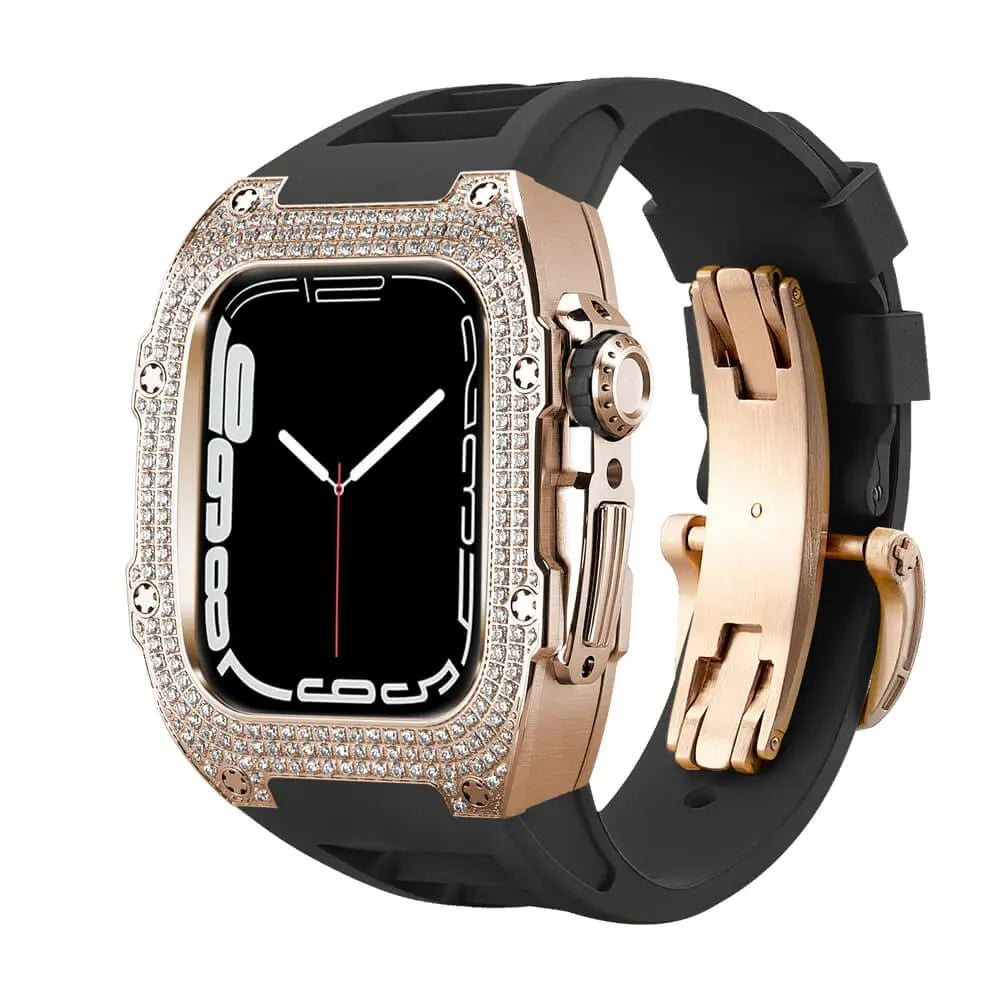 Luxury Apple Watch Case - Titanium Rose | Elegant