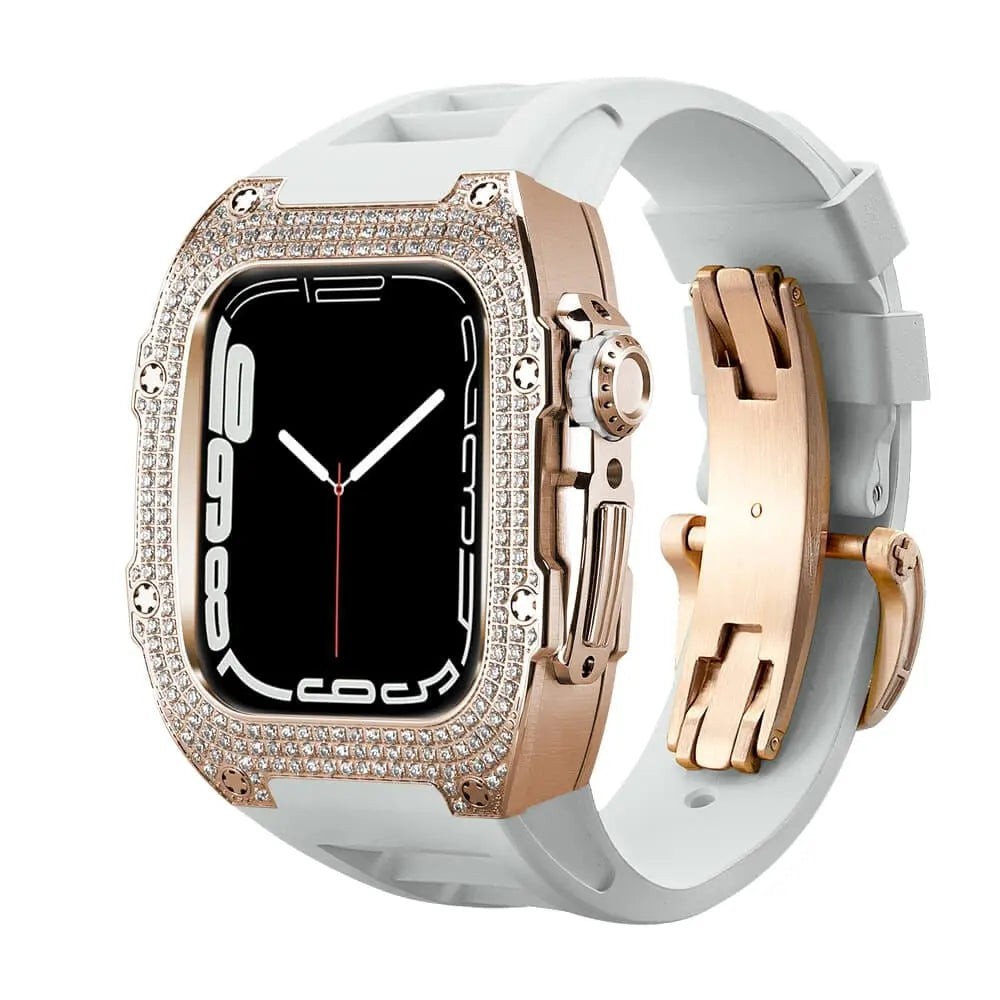 Luxury Apple Watch Case - Titanium Rose | Elegant