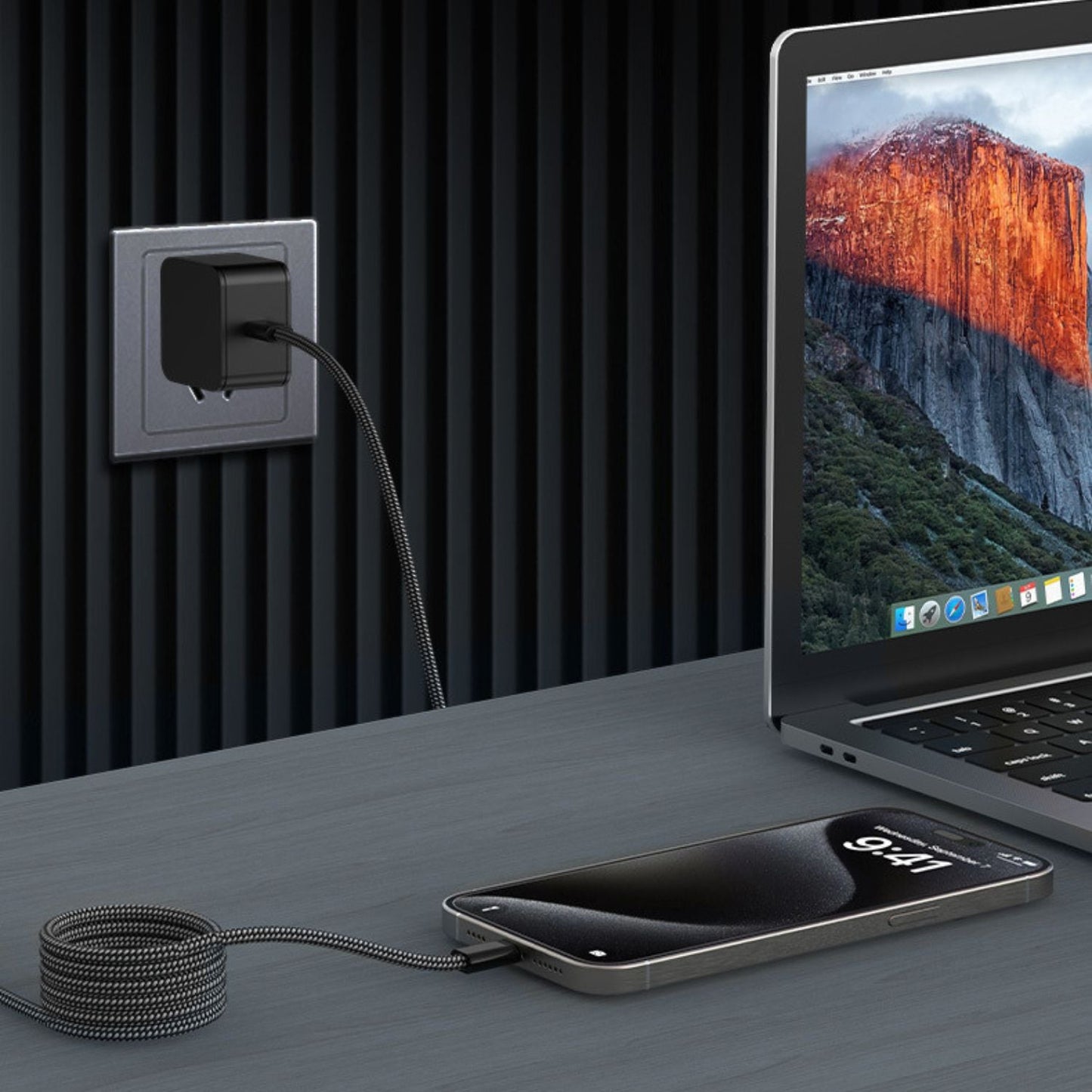 Magnetic USB C Cable - 100W Fast Charge | Tidy Workspace