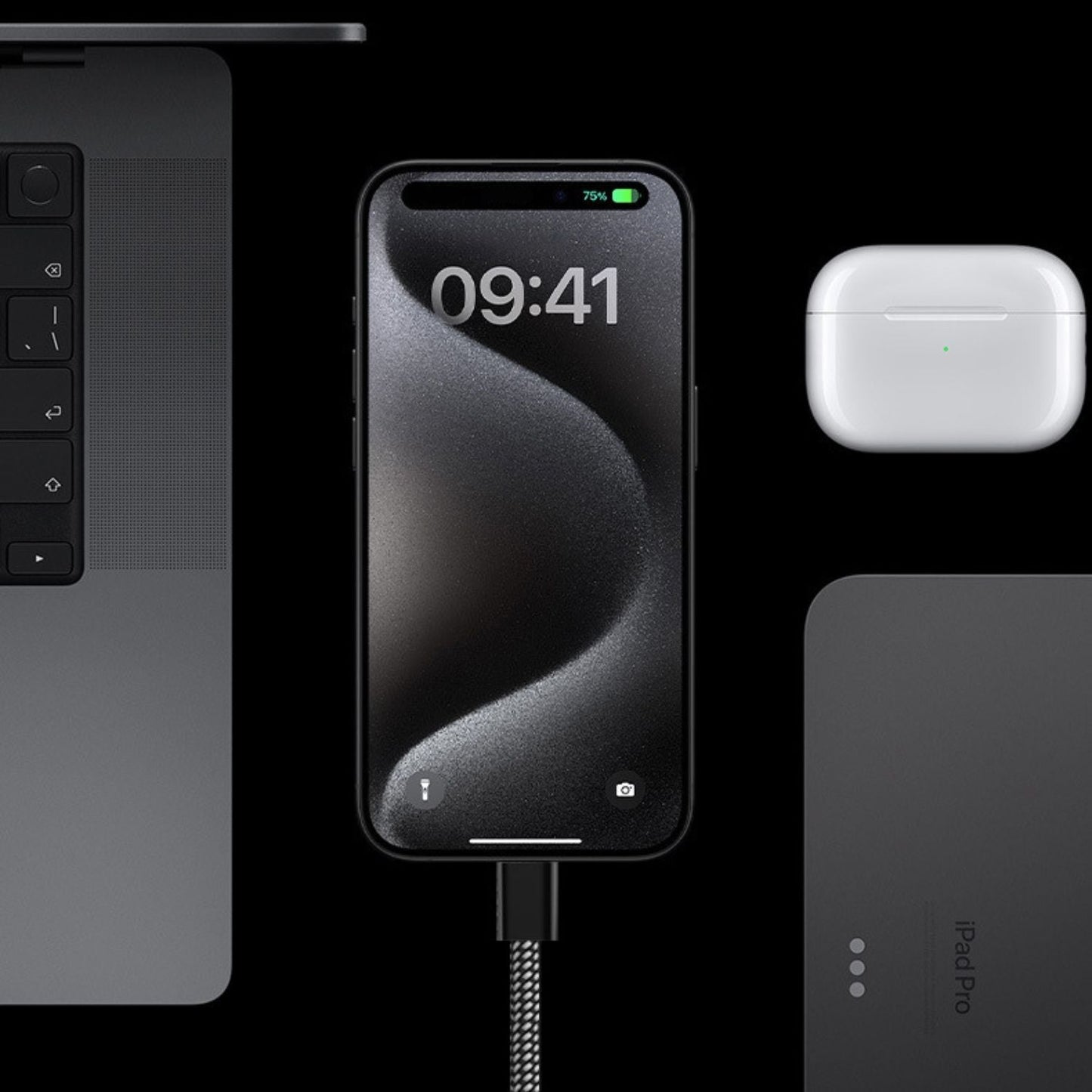 Magnetic USB C Cable - 100W Fast Charge | Tidy Workspace