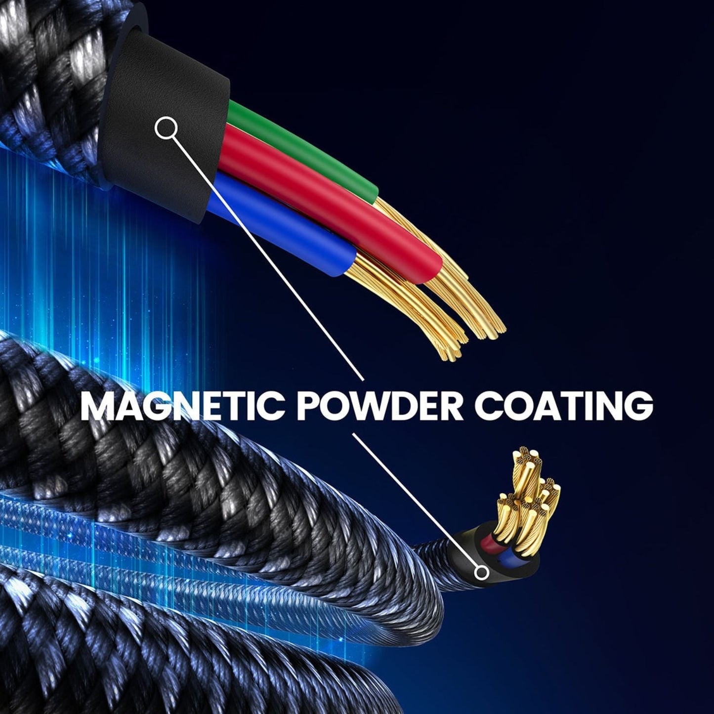 Magnetic USB C Cable - 100W Fast Charge | Tidy Workspace