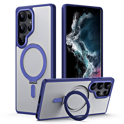 Samsung S25 Magnetic Kickstand Case - Clear, Slim | Hands-Free